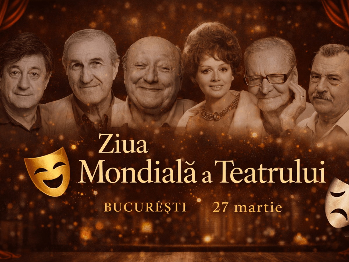 Premiere și evenimente speciale în București, pe 27 martie, de Ziua Mondială a&nbsp;Teatrului